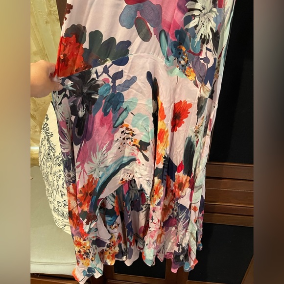 Parker Black Vibrant Silk Dress - Picture 5 of 5